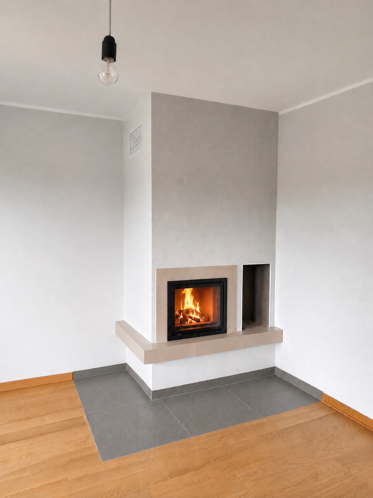 Kaminzeit Referenzkamin 02 – Modern, Eingebaut